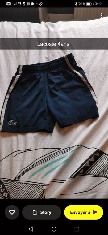 Short lacoste sport
