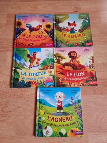 Lot de 5 livres contes d'animaux etonnants 