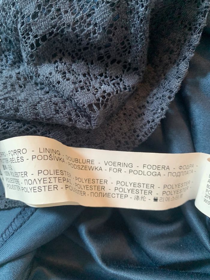 Robe été dentelle Bleue marine taille 36 - photo numéro 3