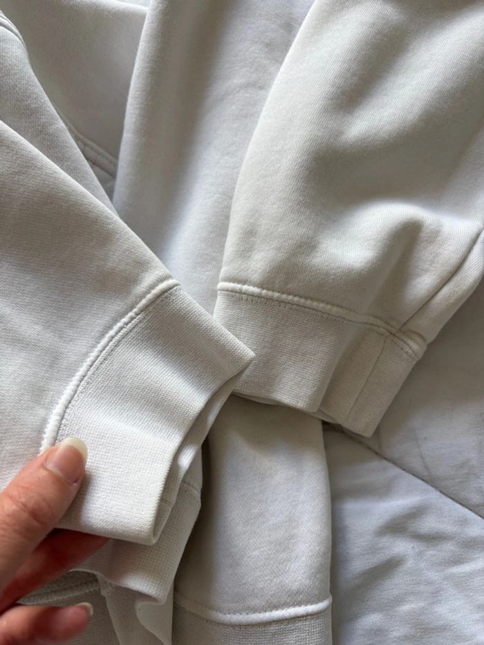 Sweat hoodies Nike capuche blanc logo orange floqué – Taille S homme - photo numéro 9