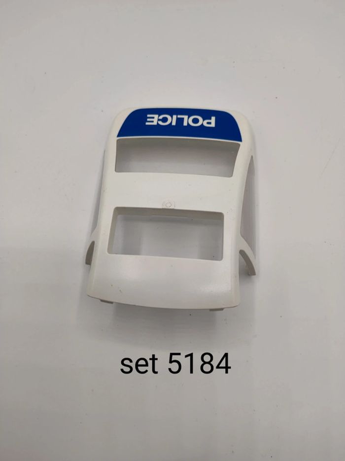 Toit et vitre arrière véhicule de police playmobil