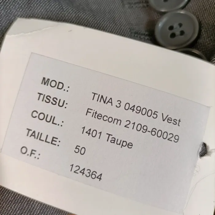 Veste de costume grise Travel Line - Taille 50 A495 - photo numéro 9