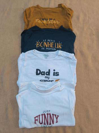 Lot t shirt 24 mois