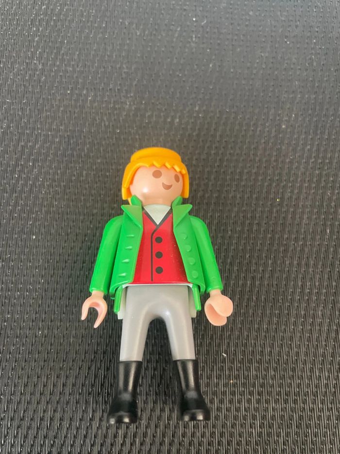 Playmobil figurine homme veste verte client stand animaux marché 5344 1900 belle époque - photo numéro 3