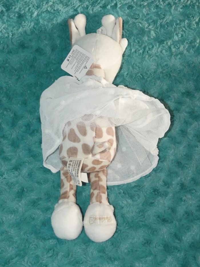 Doudou girafe Lucy Bukowski blanc marron clair 🦒 Neuf - photo numéro 3