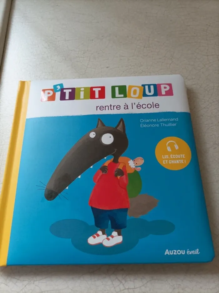 Livre enfant - P'tit loup rentre à l'école
