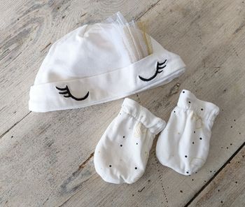 Bonnet et moufles naissance