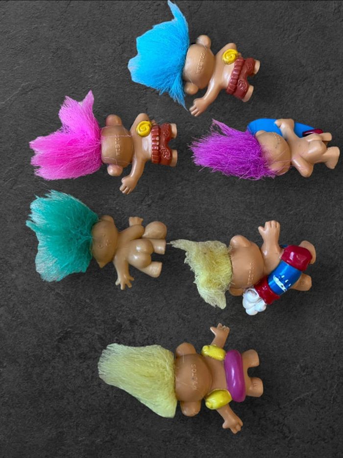 Weetos Weetabix - lot de 6 minis figurines Troll embouts de crayons - photo numéro 4