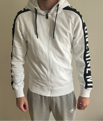 Gilet à capuche Jack & Jones | Blanc & Noir Taille S