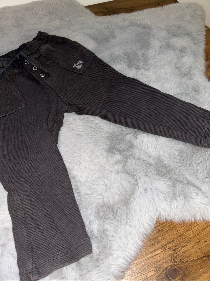 Pantalon souple gris foncé - 24 mois - Kiabi - photo numéro 3
