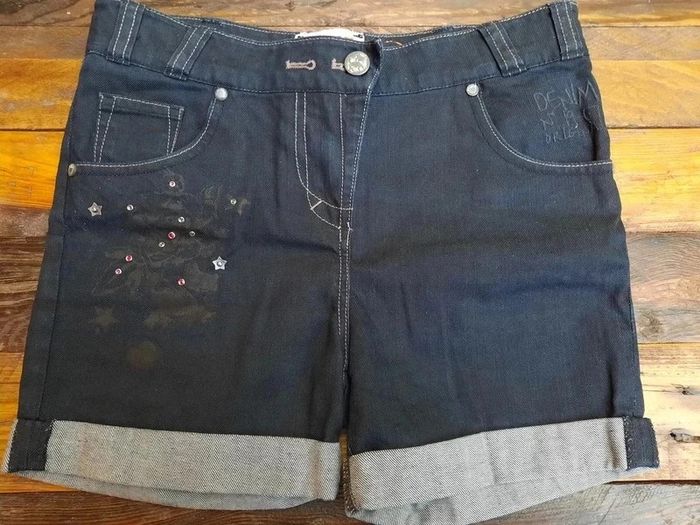 Très beau short en jeans Chipie, brut, strass, 12 ans - photo numéro 2