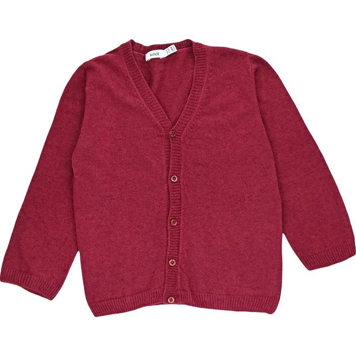 Knot Cardigan 24 mois en coton et laine