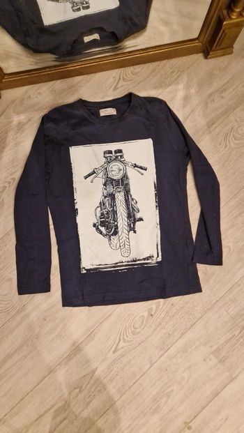 Tee shirt manches longues imprimé moto Zara 🏔 11 / 12 ans