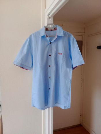 Chemisette homme L bleu c79