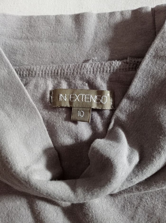 Pull colle montant couleur gris voir photos âge 10 ans . marque .inextenso. - photo numéro 2