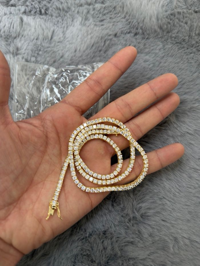 Collier dimante tennis chain - photo numéro 3