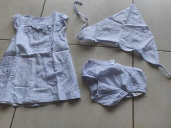 Ensemble robe culotte fichu été 6 mois