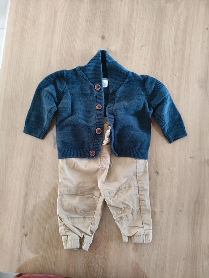 Ensemble bébé garçon pantalon + gilet