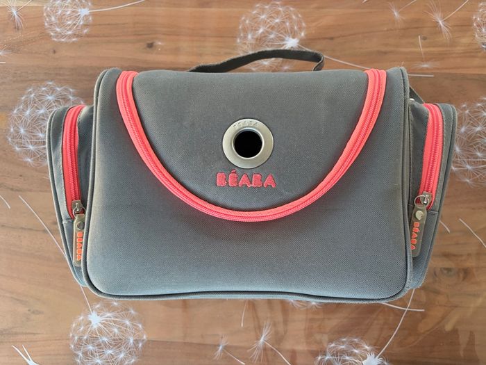 Beaba vanity sac à langer gris et corail