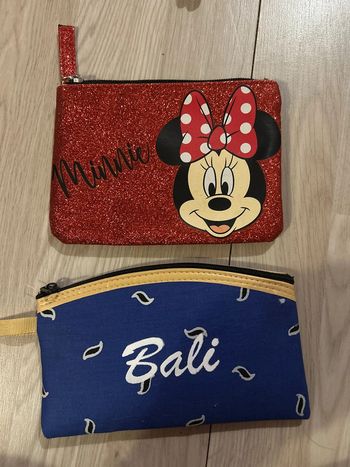 Lot de deux petites pochettes