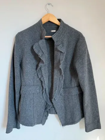 Veste en laine vintage grise Bruphils
