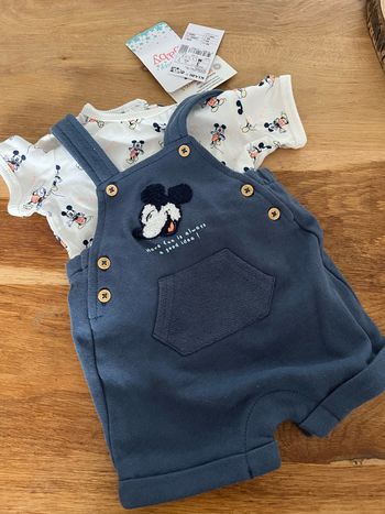 Salopette + tee shirt Mickey