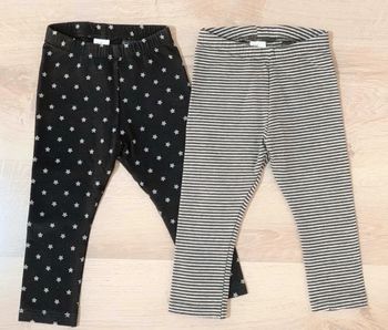 Lot de legging en molleton H&M 9/12 mois parfait état