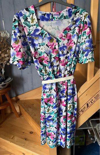 robe fantaisie motifs fleurs