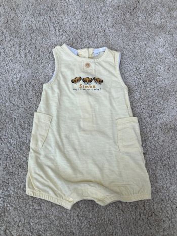 Combishort jeune Simba mixte - 3 mois - Disney baby