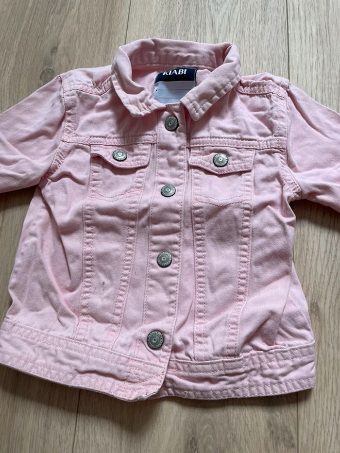 Veste en jeans rose - photo numéro 4
