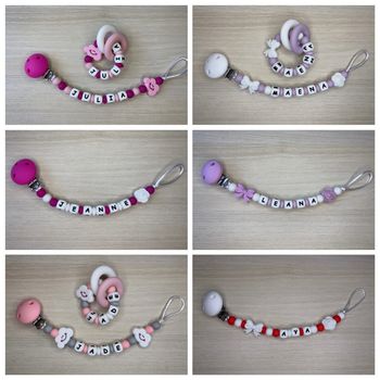 Attache tétine personnalisée 