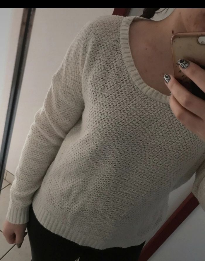 Pull blanc