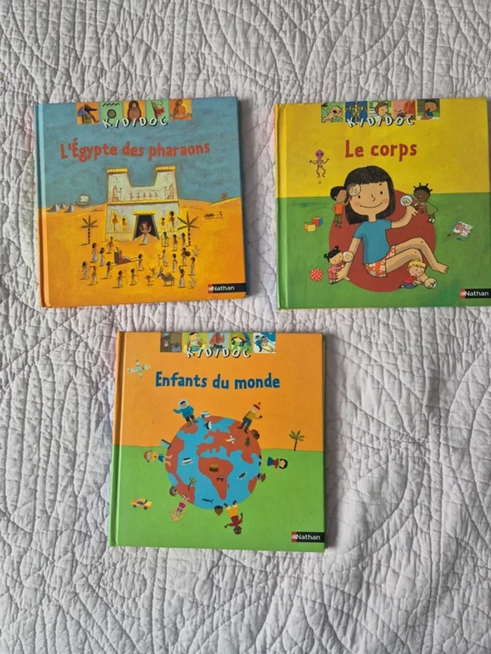 Nathan - lot livres Kididoc - corps enfants egypte - photo numéro 2