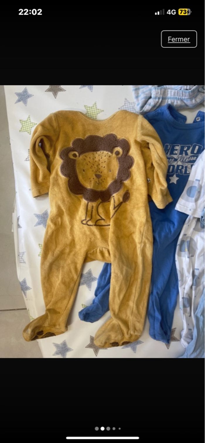 Lots grenouillère 6/9 mois zara kiabi ect - photo numéro 2