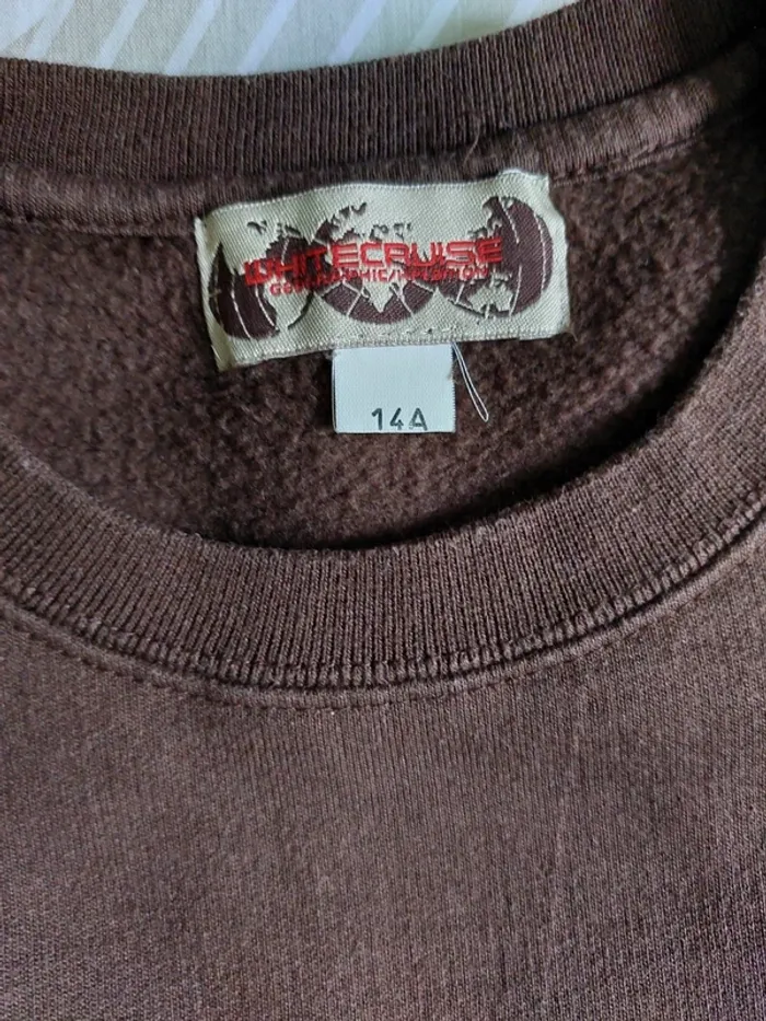 Sweat marron molletonné - photo numéro 3