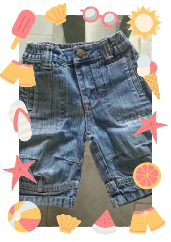 Short bermuda en jeans garçon 3 ans