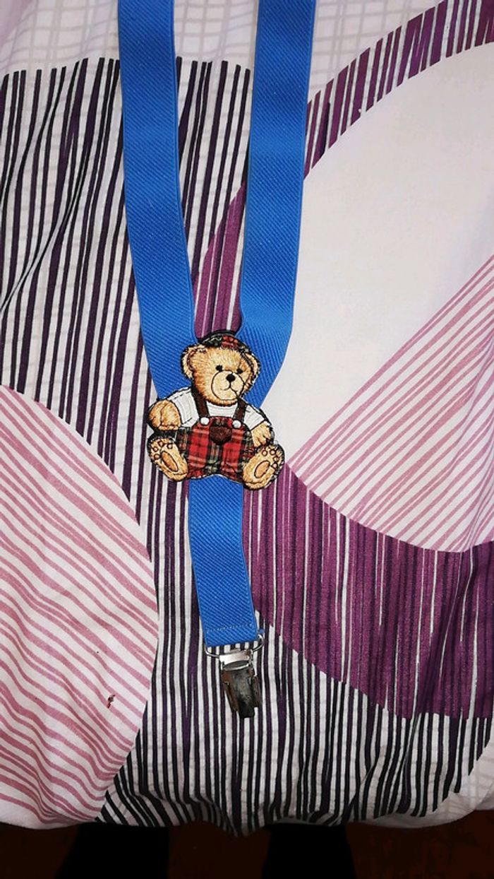 Bretelles garçon avec ourson 🐻 - photo numéro 2