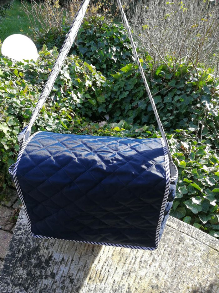 Sac à langer incomplet Baby on Board bleu matelassé - photo numéro 7