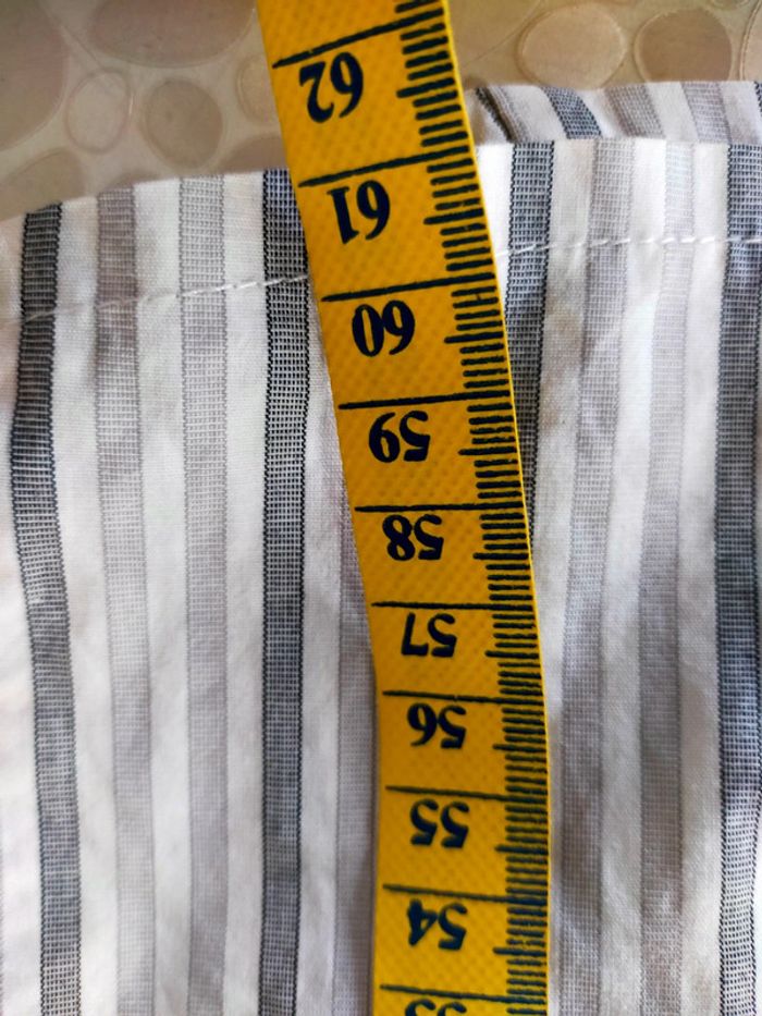 Chemisier femme rayée gris /blanc  38/40 - photo numéro 8