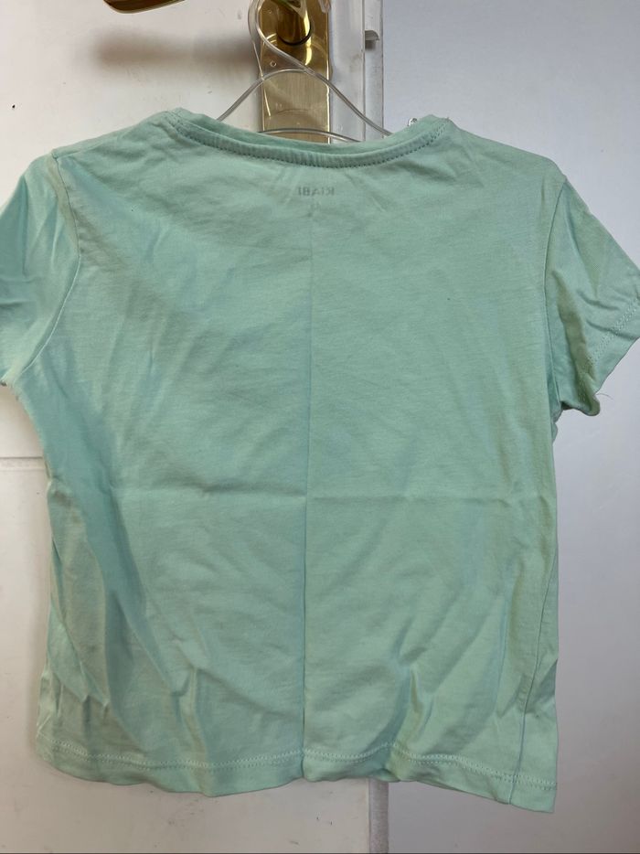 Tee-shirt Kiabi vert menthe arc-en-ciel - photo numéro 4