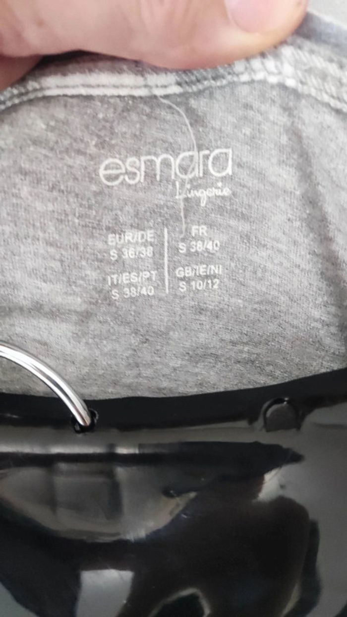 Haut de pyjama à manches longues grise 38 40 - photo numéro 2