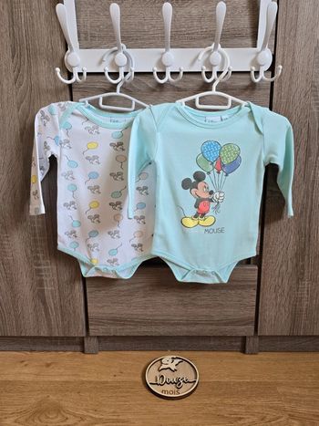 Vêtement Bébé - Bodies Mickey - Disney - 12 mois