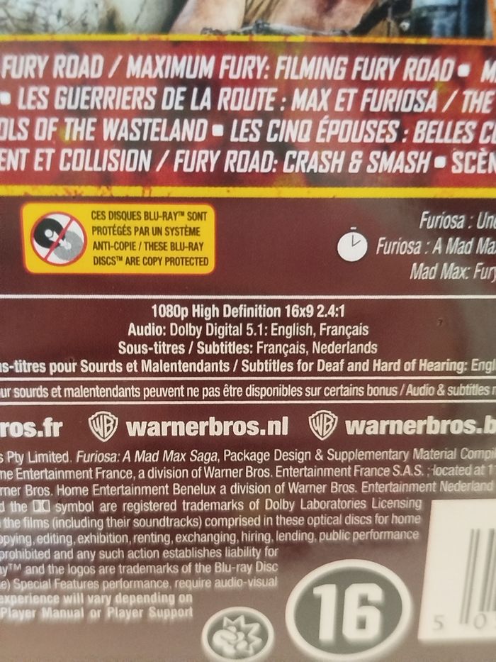 Mad Max Fury road / Furiosa - Blu-ray (sous blister) - photo numéro 4