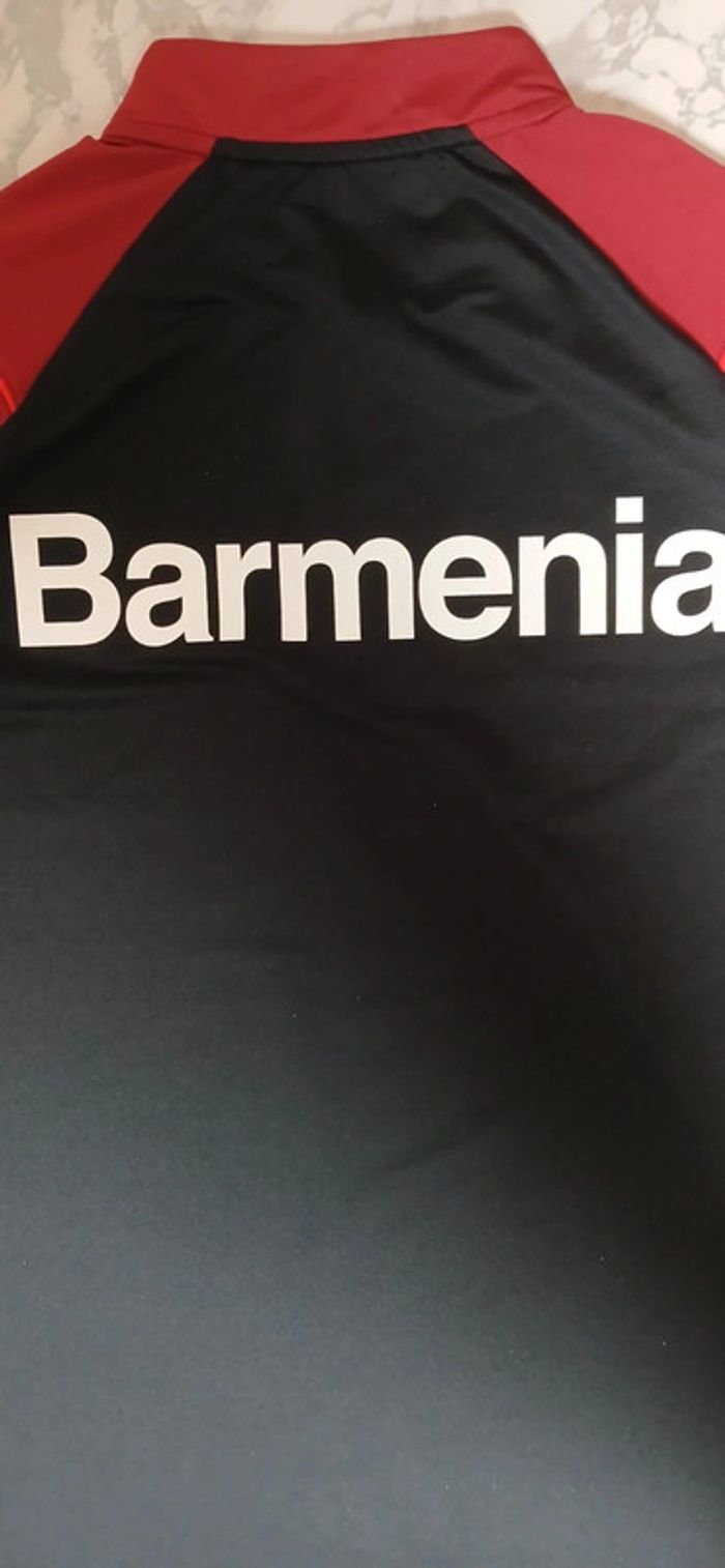 Haut d'entraînement officiel du bayer leverkusen année 2023-2024 taille L couleur noir et rouge - photo numéro 7