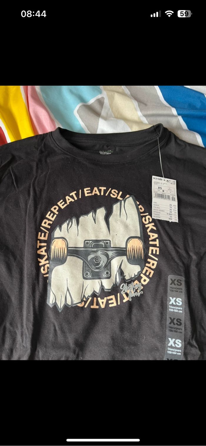 T-shirt manche longue neuf XS enfant - photo numéro 3