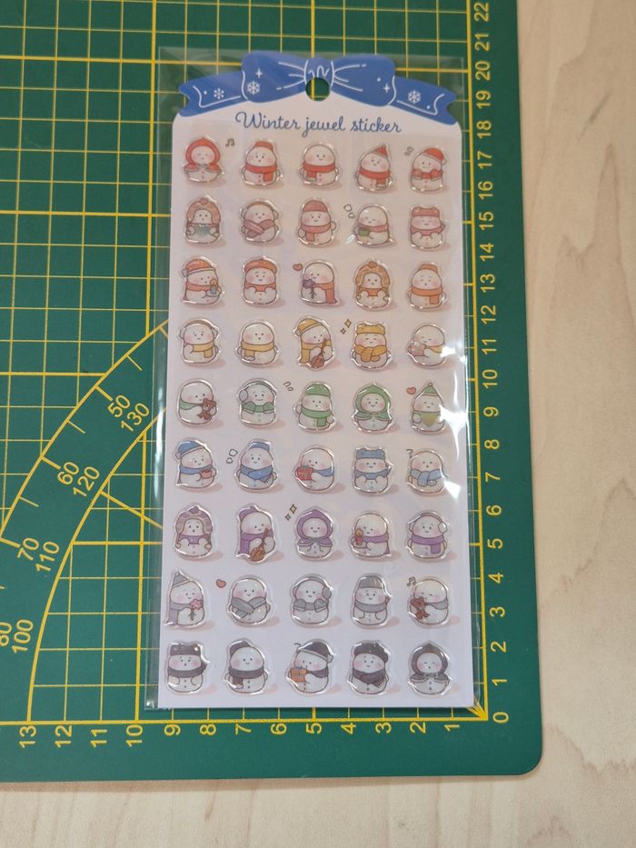 Stickers de Noël/ Hiver : Bonhomme de neige - photo numéro 5