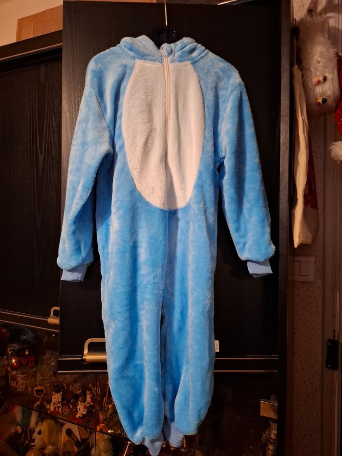 Pyjama grenouillère kigurumi combinaison enfant fille garçon mixte peluche Stitch - photo numéro 2