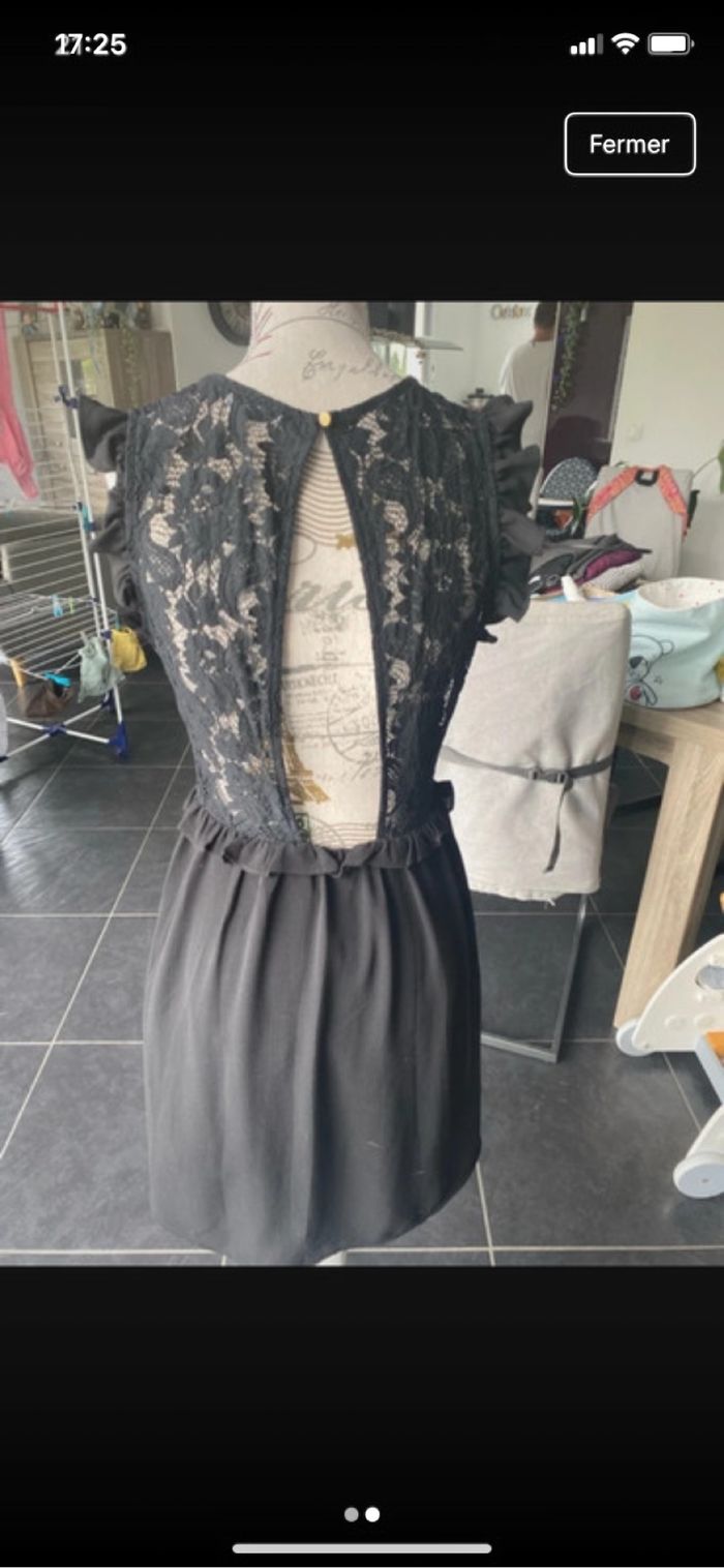 Robe printemps été noire Noémie &co taille 38 peu portée - photo numéro 2