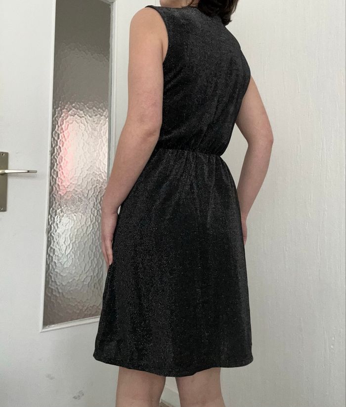 Robe de soirée noir à paillettes Camaïeu S - photo numéro 3