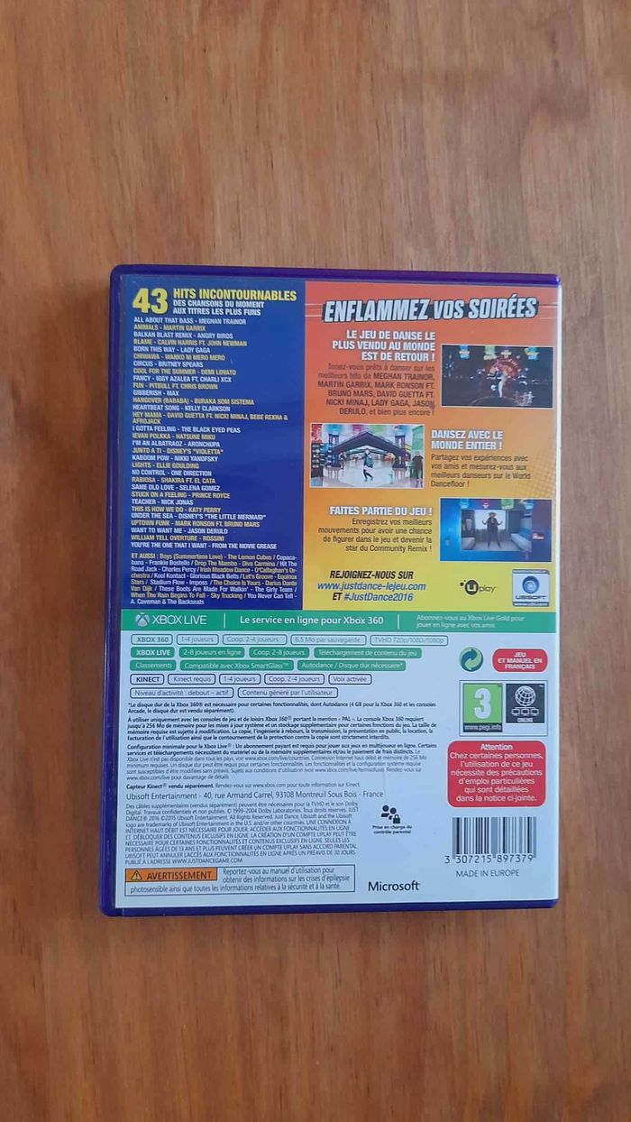 Jeu Xbox 360 Kinect : Just Dance 2016 - photo numéro 2